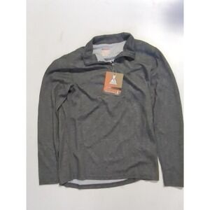 Gordini Quarter Zip Jacket Gray Base Layer Merino Wool 1/4 LavaWool M